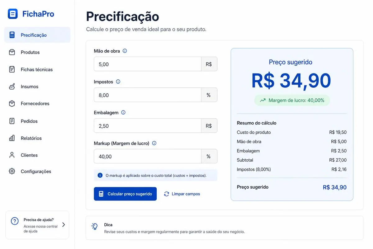 Tela do sistema Ficha Pro · 2 — software de gestão PLAY POWER