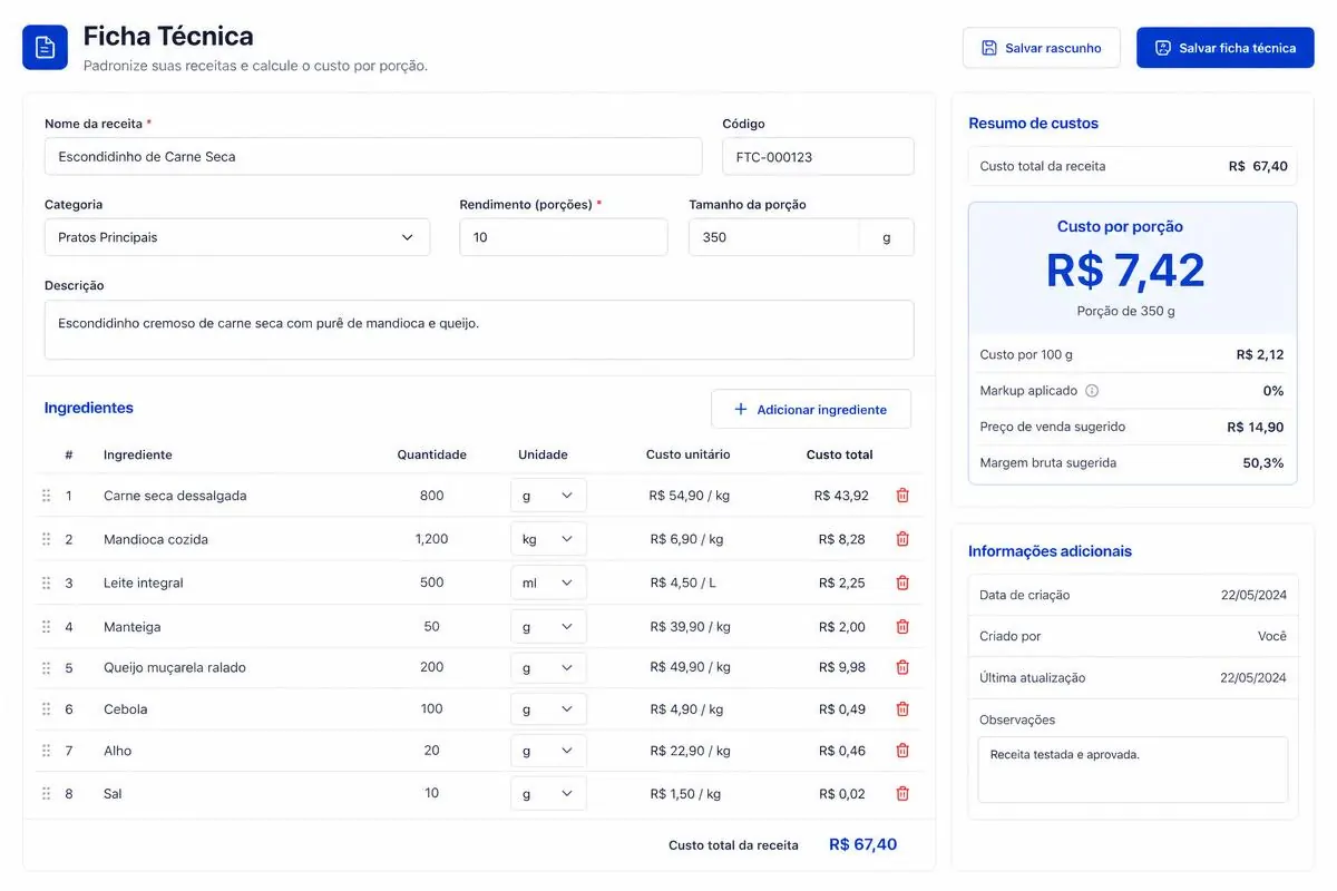 Tela do sistema Ficha Pro · 1 — software de gestão PLAY POWER